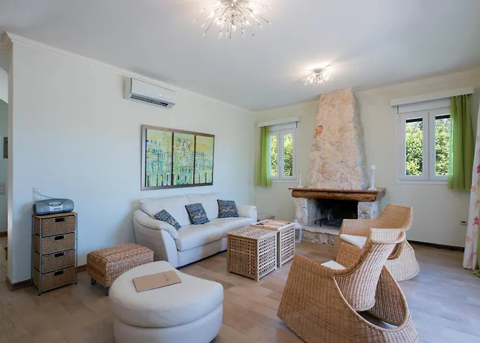 וילה Private Corfu 3 Bedrooms Aziza Great Pool And Outdoor Area